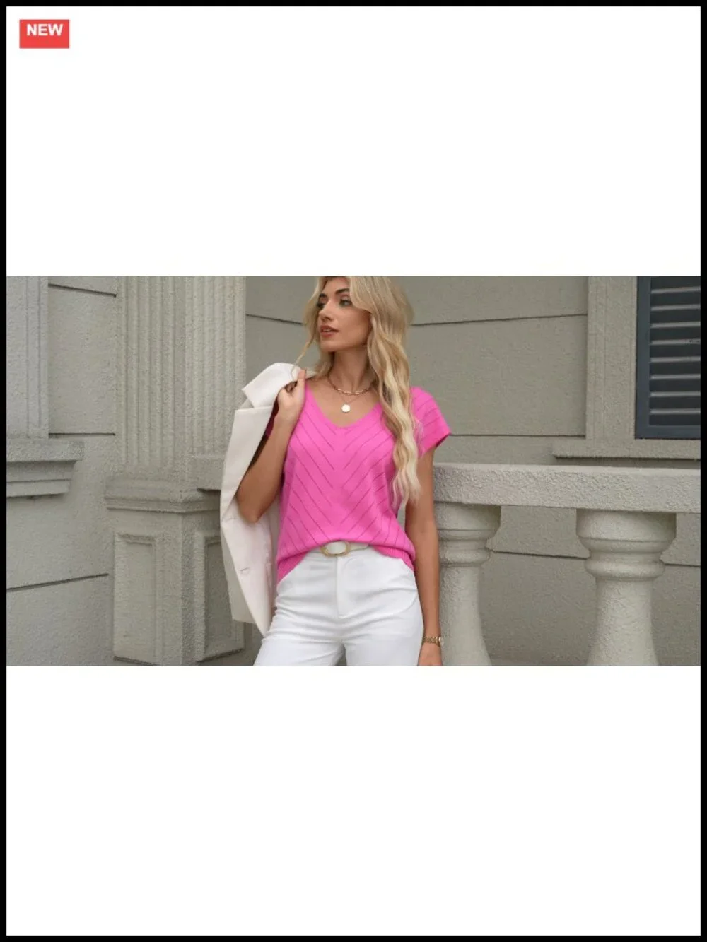 Womens Short Sleeve Knit Sweater V Neck Cap Sleeve Pullover Casual Summer Top